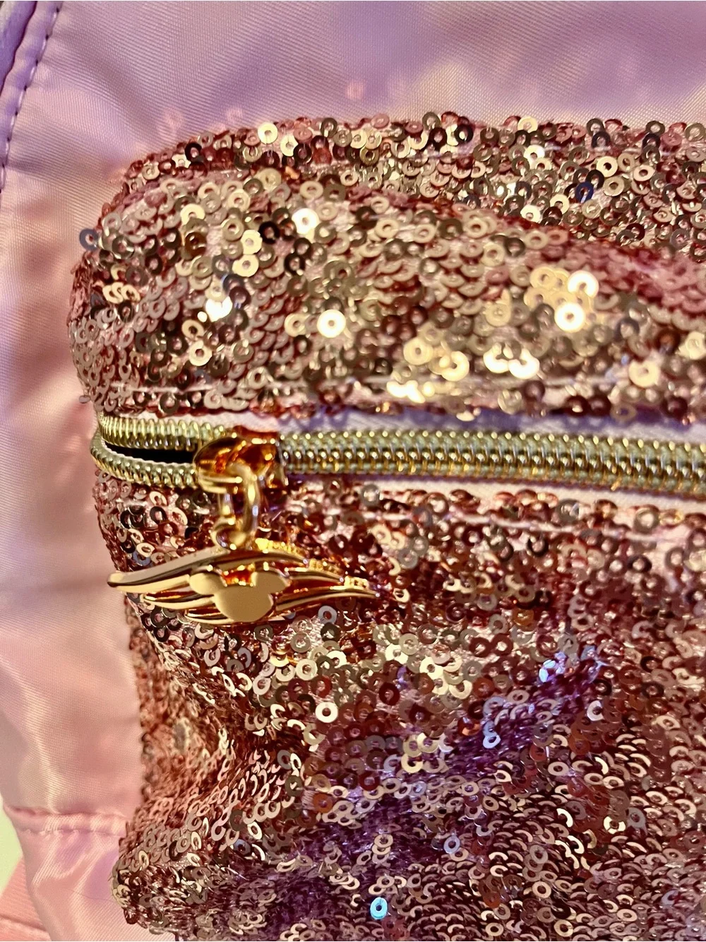 Disney Cruise Bibbidi Bobbidi Boutique Pink Sequin Backpack